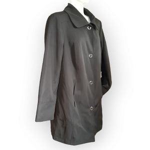 Addition Elle 1X black snap up lightly lined jacket with pockets